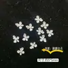 Decoraciones para arte de uñas de flor pequeña con incrustaciones de circonita cúbica de cobre transfronterizas, tachuelas de flor de metal 3D para uñas, accesorios de arte de uñas portátiles para DIY