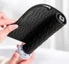 Herramientas para peinar el cabello: esterilla de silicona aislante del calor para plancha de pelo, funda aislante del calor para rizador, base antideslizante y antiquemaduras específica para planchas de pelo de salón