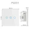Graffiti Dimmer Inteligente wifi interruptor táctil control por voz alexa control remoto APP interruptor dimmer