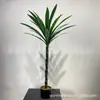 Planta verde de sisal sintético árbol falso planta biónica sala de estar maceta grande adornos para ventana de piso decoración de paisajismo interior
