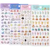 Lindas pegatinas de animales mini para comida de PVC para decorar diarios, libretas y álbumes de recortes; Papelería DIY para estudiantes