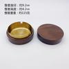 Cenicero de madera maciza, cenicero de nogal, cenicero de acero inoxidable para el hogar y la oficina con tapa, cenicero de madera anticenizas volantes, cenicero de madera para cigarrillos.