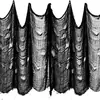 Tecido de gaze de fio grosso rasgado de 76 cm para decoração de cena atmosférica de Halloween, pano de fundo de terror para sala de fuga, pano para pendurar