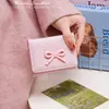 Porta-moedas com Laço de Bolinhas ~ Multicor Novo Estilo 70% de Desconto para Mulheres, Carteira Simples de Alta Qualidade, Estoque Pronto para Exportação