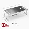 Mesa plegable de tanque de aire plano para exteriores, accesorios de camping, mesa de té mini portátil de acero inoxidable, mesa de barbacoa empalmable multiusos