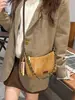 Bolso Retro de Nicho Transfronterizo de Gamuza para Mujer 2026 Nuevo Versátil Bolso Cruzado Estampado de Leopardo Bolso de Hombro para Viajes y Uso Diario