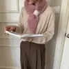 Bufanda de piel sintética suave de alta calidad, amigable con la piel, cálida, gruesa para otoño e invierno, estilo coreano, bufanda pequeña para mujer, imitación de piel de conejo Rex, moda