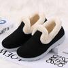 Inverno Novo Velho Pequim Sapatos de Pano Sapatos de Algodão Femininos Casual Casa Sapatos Lua Forrados com Lã Quentes Sapatos de Mãe Transfronteiriços