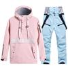 Nuevo traje de esquí de snowboard para hombres y mujeres, traje de invierno cálido y grueso, traje de esquí de estilo coreano, traje doble