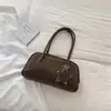 Bolso de Axila de Oficina de Moda Color Sólido Bolso de Mano con Personalidad Bolso Almohada Simple Moderno Gran Capacidad Bolso de Hombro Elegante