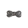 Presilha de Cabelo Pequena com Laço de Strass para Mulheres, Presilha Bico de Pato com Toque de Luxo, Presilha para Franja Lateral para Testa, Acessório de Cabelo