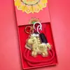 Oro Puro 999 Año del Caballo Llavero Colgante de Oro Compañía de Seguros de Caballos Regalo de Evento para Clientes Souvenir de Negocio Al por Mayor