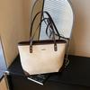 Bolsa Tote de Grande Capacidade para Mulheres 2025 Outono Inicial Nova Moda Simples Bolsa de Axila para Trabalho e Roupas de Trabalho Bolsa de Ombro