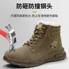 Zapatos de soldadura cálidos con forro polar, anti-quemaduras, resistentes a altas temperaturas, a prueba de salpicaduras, zapatos de seguridad para hombre, anti-impacto, anti-perforación, puntera de acero, para soldadura de invierno