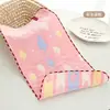 Toalla de Gasa Infantil de Seis Capas 25X50 Algodón Puro Tipo Jacquard para Bebé una Toalla Pequeña Toalla para Babas de Bebé de Guardería
