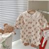 Ropa de primavera y otoño para bebé, pelele para bebé recién nacido, niños y niñas, súper lindo, un mes de edad, cien días, pelele de princesa, pelele de caballero