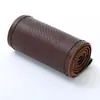 Funda de cuero para volante de coche de piel de vaca, funda para manillar cosida a mano, universal para las cuatro estaciones, funda de cuero de orificio medio, entrega directa de fábrica