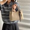 Bolso de Mano de Alta Gama, Bolso Cubo de Moda para Mujer, Bolso de Hombro Retro Simple Invierno 2025, Bolso Cruzado Elegante para el Trabajo