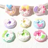 Rosquinha Estilo Chinês Criativa DIY Cola de Creme Capa de Celular Acessórios de Cabelo Presilha de Cabelo Sapato de Madeira Fivela de Sapato Acessórios Decorativos Atacado