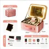 Bolsa de Maquillaje con Luz, Gran Capacidad, Compartimentos Divididos, Almacenamiento Portátil, con Espejo, Estuche de Viaje para Maquillador Profesional, Caja de Maquillaje