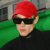 Moda europea y americana 3774 estilo coreano gafas de sol de dopamina avanzadas personalidad femenina nicho mismas gafas de sol a prueba de rayos UV