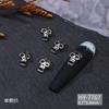 Arte de Uñas Viento Oscuro de Halloween Transfronterizo Cruz Estrella Cruz Calavera Ángel de los Deseos Amor Joyería Metálica para Uñas