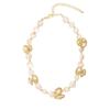 Perla de Concha Asimétrica Redonda Platillo Volador Aleación Accesorios Comercio Exterior Colgante Europeo y Americano Guangzhou Joyería Transfronteriza