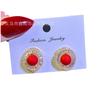 Corea del Sur Dongdaemun moda estilo socialité aretes de circonita micro incrustada aretes exquisitos de diseño nicho que combinan con todo