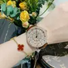 Relógio Feminino DINIMI Timini Moda Elegante Completo Diamante Luz Luxo Cinto de Diamante Relógio Feminino