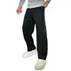 Calça Casual Reta Versátil de Alta Qualidade com Caimento, Moda Tendência de Outono de Alto Padrão para Homens, Personalidade Simples