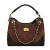 Bolso tote 2026 estilo nuevo, bolso pequeño de cadena con patrón de rombos retro inspirado en Chanel, bolso de gran capacidad para el trabajo, bolso de gamuza para el hombro para mujer