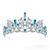 Corona Nupcial Transfronteriza Tocado Gota Diamante Femenino 18 Años Adulto Corona Princesa Certamen de Belleza Boda Hilo Accesorios para el Cabello Nuevo Estilo