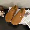 Zapatos Casuales para Mujer 2026 con Tacón Oculto Estilo Retro Nuevo para Personas Bajas Estilo Coreano Zapatos Casuales Nuevos de Piel Suave Temporada de Otoño