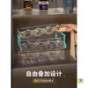 Estante de Almacenamiento para Vasos de Agua para Uso Doméstico en el Gabinete de la Sala de Estar, Portavasos Aislado de Acrílico, Estante de Almacenamiento de Gran Capacidad a Prueba de Polvo para Escritorio