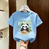 Camiseta estampada de manga corta de algodón puro para niños, nuevo estilo de verano, versión coreana, elegante, para niños de mediana y mayor edad, casual, versátil, camisa de manga corta