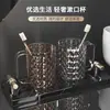 Taza de Mango Transparente de Lujo Ligero Taza para Cepillo de Dientes para el Hogar Taza de Enjuague Bucal para Pareja de Gama Alta Taza para Lavar y Cepillarse para Estudiantes Taza de Agua