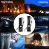 Lanterna LED Potente Com Cabeça de Carregamento USB na Cauda Zoomável à prova d'água Tocha Luz Portátil 3 Modos de Iluminação Bateria Embutida