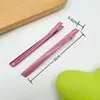 6cm cor de doce de verão fina tinta brilhante material DIY feito à mão grampo de cabelo grampo de cabelo acessórios estilo coreano grampo de cabelo sem costura atacado