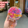 Gomas de Pelo Desechables Pequeñas para Niñas, Bandas de Pelo Coloridas de Alta Elasticidad para Niños Pequeños y Niñas, Gomas Pequeñas para Coletas