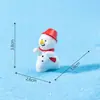 Micro paisagem criativa fofa boneco de neve de Natal árvore de Natal neve acessórios decorativos DIY miniaturas ornamentos pequenos