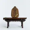 Bodhisattva Kinnamoroll Madera de Agarwood Madera Preciosa Colgante Relieve Unilateral Artesanía Tallado Fino Adorno Cadena para Suéter