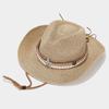 Sombrero de Sol de Viaje Estilo Vacacional Estilo Mori para Mujer Moda de Verano Sombrero de Paja Bicolor Ala Plegable Sombrero de Sol con Forma Moderno