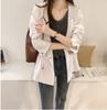 Roupas Femininas de Outono Inicial Novo Estilo 2026 Versão Coreana Casaco Trench com Capuz Solto Estilo Bf Feminino Comprimento Médio Casual Jaqueta Cardigã de Manga Longa Tendência