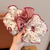 Ligas para el Cabello Retro Rojas Estilo Hong Kong para Niñas, Bandas para Moños que No Dañan el Cabello, Ligas Elásticas para el Cabello