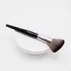 Pincel grande em leque para pó solto, pincel para blush com cerdas de fibra, pincel de maquiagem único portátil, ferramenta de beleza, pincel para contorno, pincel para pó