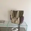 Bolso de mano casual personalizado, gran capacidad, bolso de viaje y para el día a día para mujer, múltiples bolsillos, transfronterizo, bolso de hombro simple de nailon para mujer