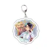 Acuerdo periférico de animación Neverland llavero acrílico colgante transparente joyería transparente linda