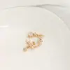 Pingente de Lua com Gota de Óleo e Estrela de Cinco Pontas Banhado a Ouro 14K Acessórios de Pingentes de Cristal para Pulseiras DIY Feitas à Mão