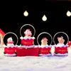 Meia de Natal de produto novo transfronteiriça, mini bola d'água, ornamento de bola de cristal brilhante para presentear no Natal