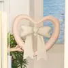 Nuevo globo de lazo hueco en forma de corazón, color macarrón, globo de aluminio multicolor para fiesta, globo de decoración de pared de cumpleaños